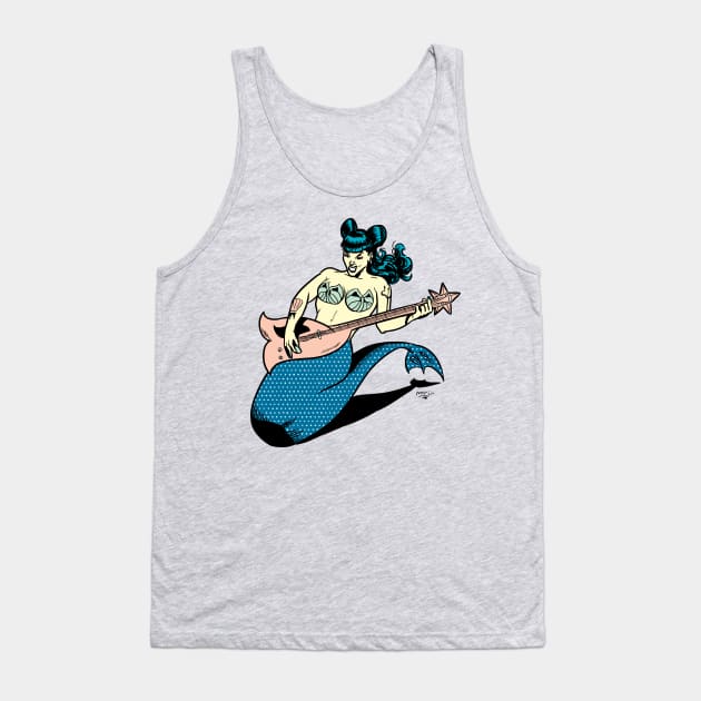 Rockabilly Mermaid Tank Top by Victor Maristane